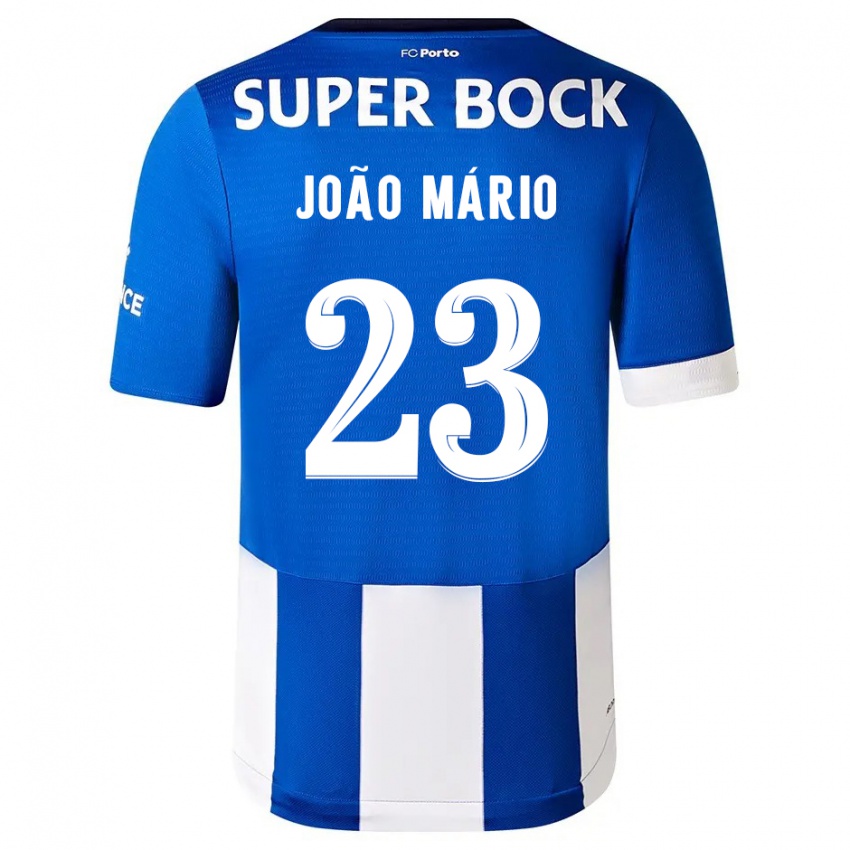 Dámské Joao Mario #23 Modrá Bílá Domů Hráčské Dresy 2023/24 Dres