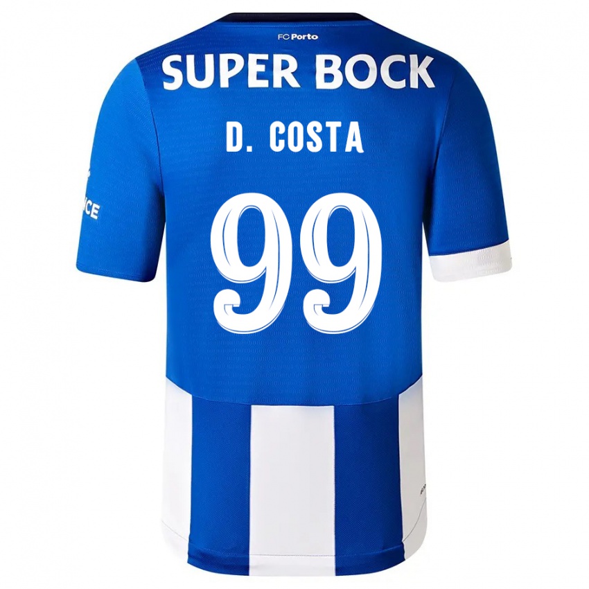 Dámské Diogo Costa #99 Modrá Bílá Domů Hráčské Dresy 2023/24 Dres