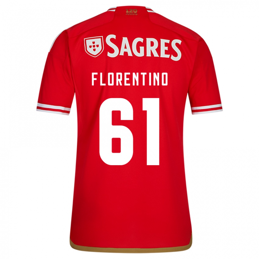 Dámské Florentino #61 Červené Domů Hráčské Dresy 2023/24 Dres