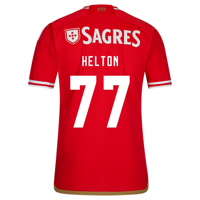 Dámské Helton Leite #77 Červené Domů Hráčské Dresy 2023/24 Dres