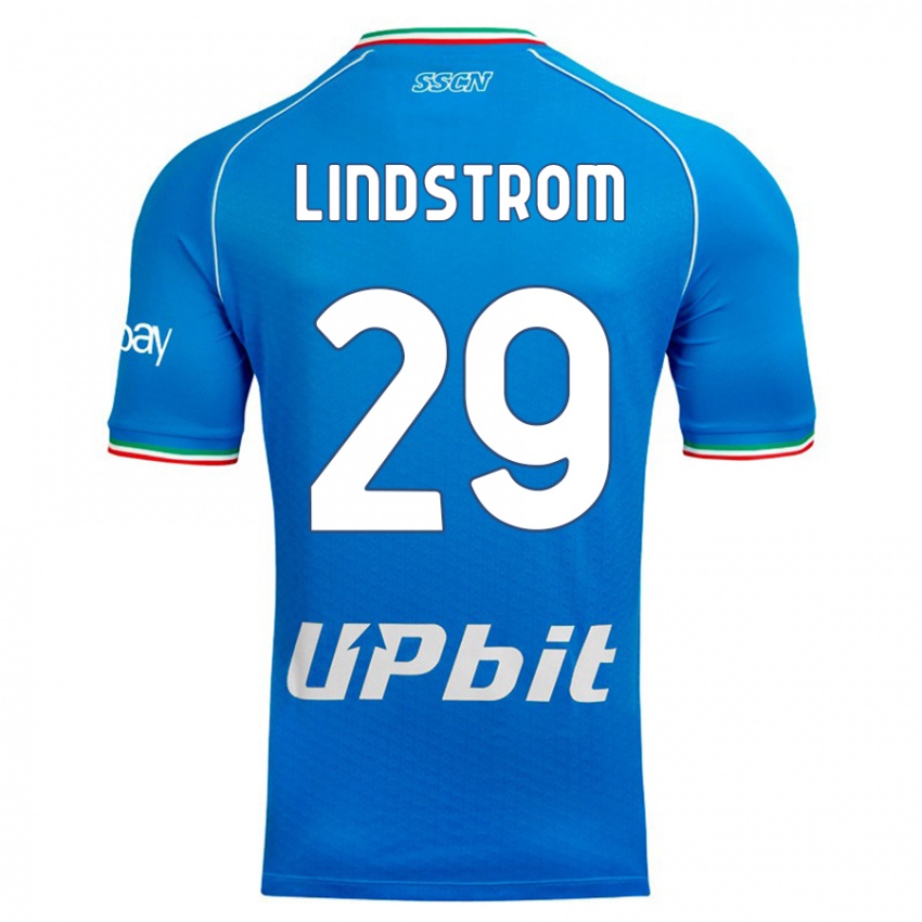 Dámské Jesper Lindstrom #29 Modrá Obloha Domů Hráčské Dresy 2023/24 Dres