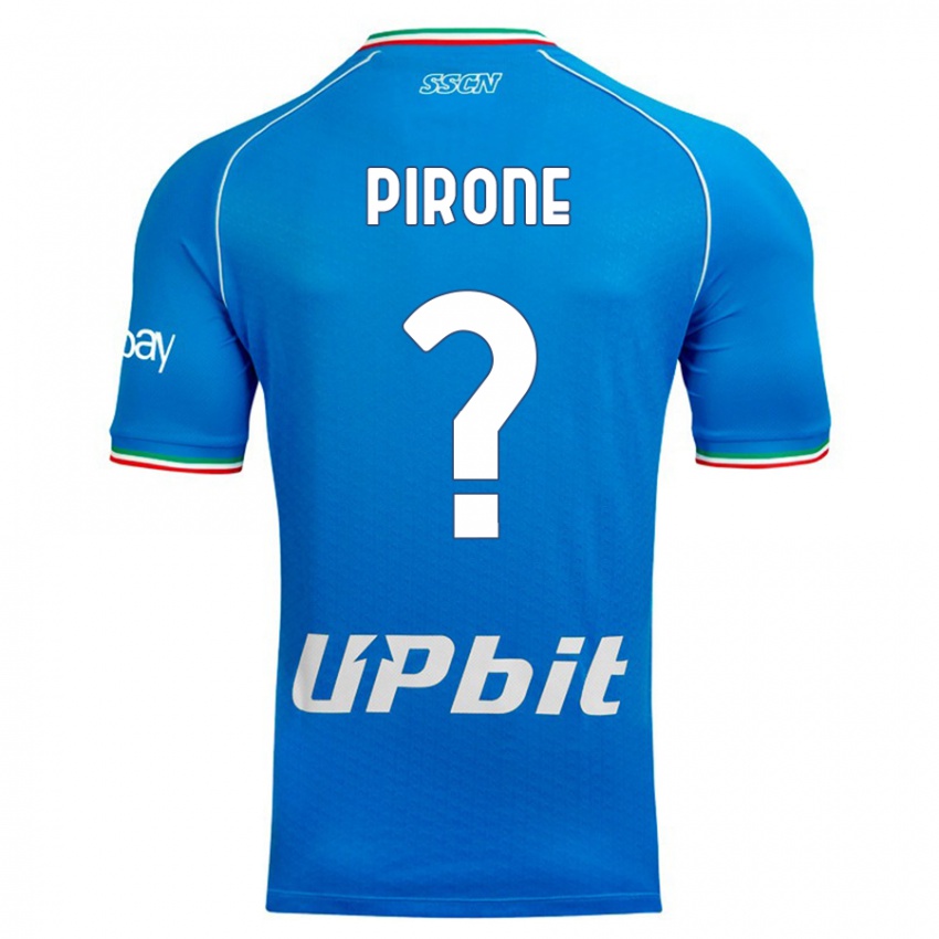 Dámské Francesco Pirone #0 Modrá Obloha Domů Hráčské Dresy 2023/24 Dres