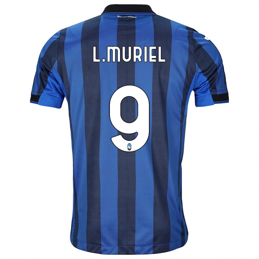 Dámské Luis Muriel #9 Černá Modrá Domů Hráčské Dresy 2023/24 Dres