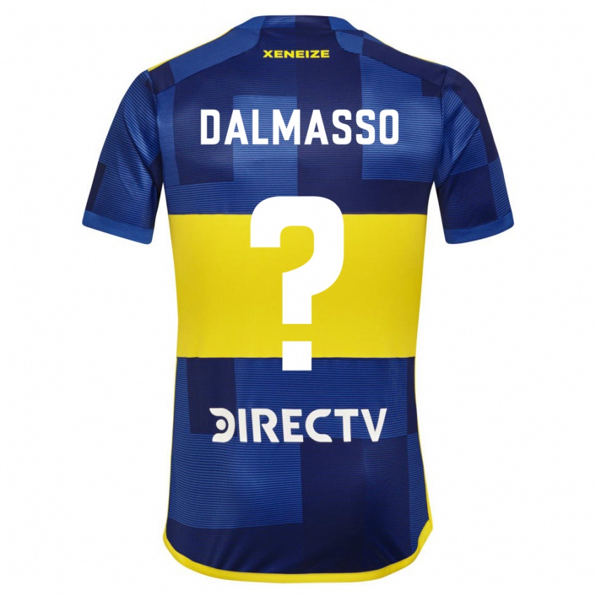 Dámské Santiago Dalmasso #0 Tmavě Modrá Žlutá Domů Hráčské Dresy 2023/24 Dres