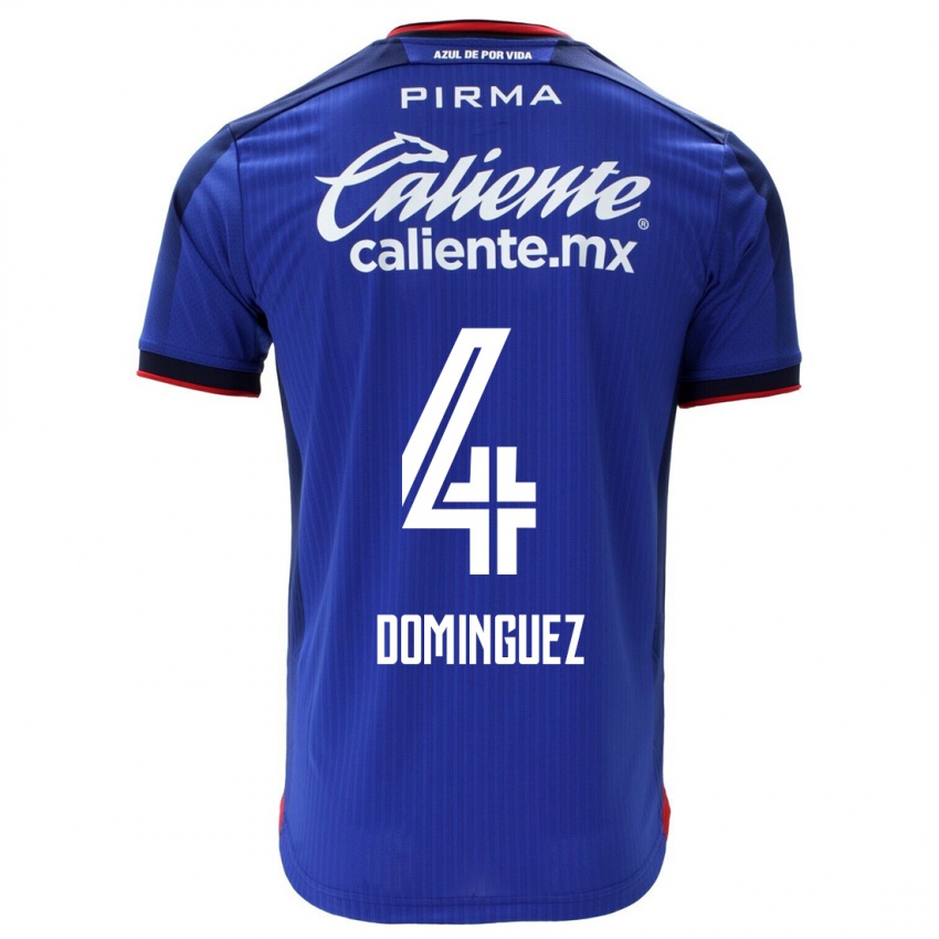 Dámské Julio Cesar Dominguez #4 Modrý Domů Hráčské Dresy 2023/24 Dres