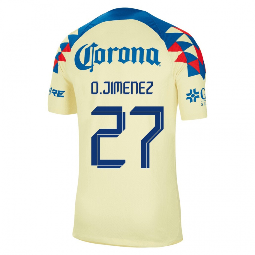 Dámské Oscar Jimenez #27 Žlutá Domů Hráčské Dresy 2023/24 Dres