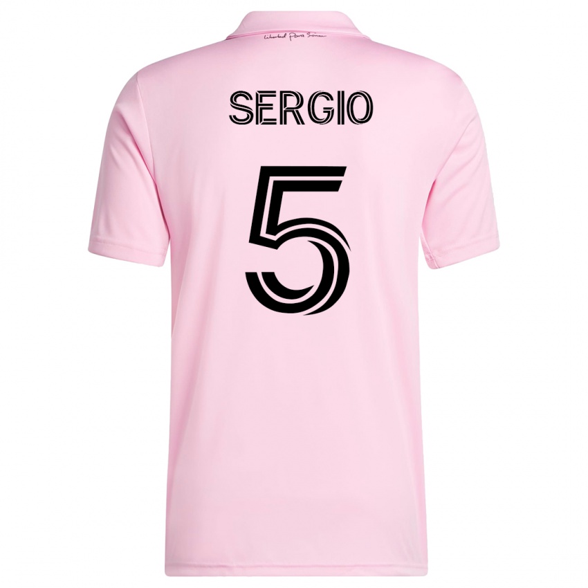 Dámské Sergio Busquets #5 Růžový Domů Hráčské Dresy 2023/24 Dres