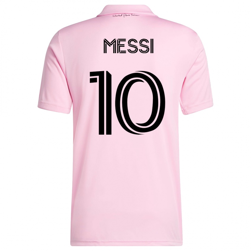 Dámské Lionel Messi #10 Růžový Domů Hráčské Dresy 2023/24 Dres