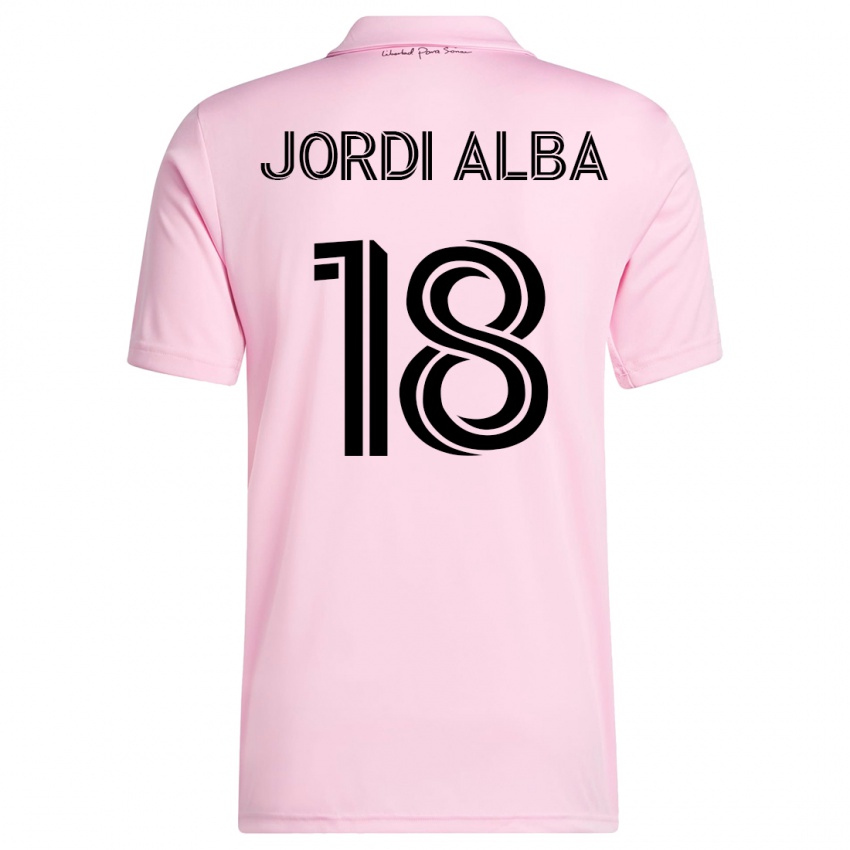 Dámské Jordi Alba #18 Růžový Domů Hráčské Dresy 2023/24 Dres