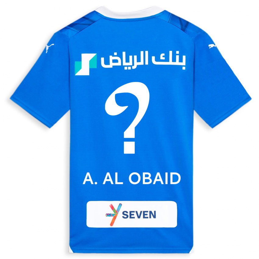 Dámské Abdulrahman Al-Obaid #0 Modrý Domů Hráčské Dresy 2023/24 Dres