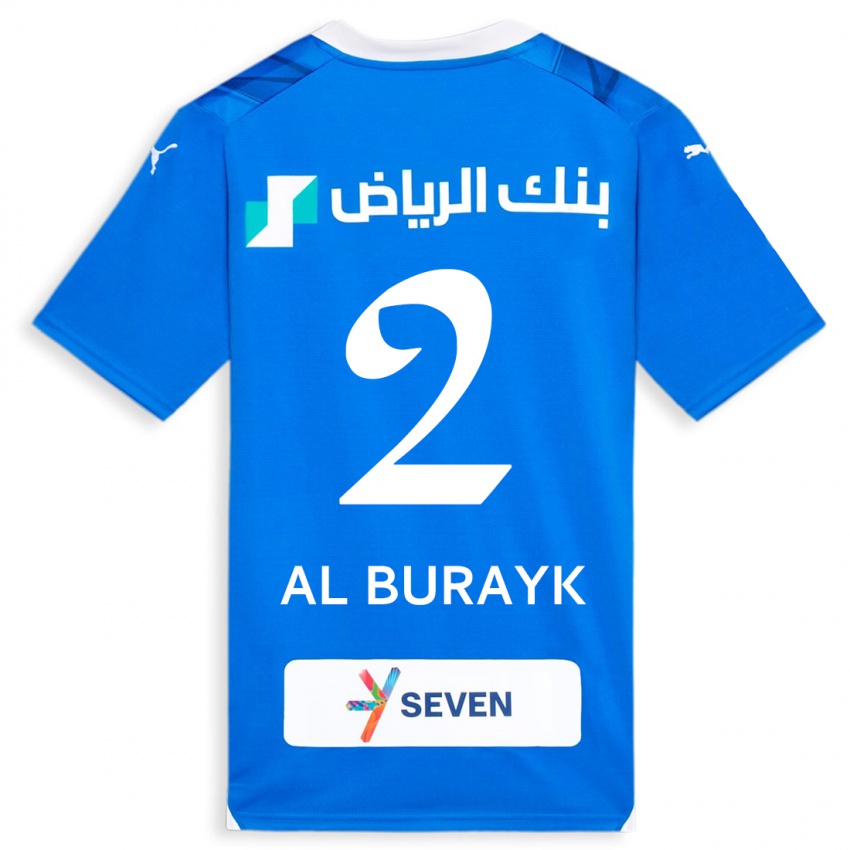 Dámské Mohammed Al-Burayk #2 Modrý Domů Hráčské Dresy 2023/24 Dres