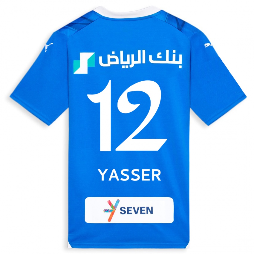 Dámské Yasser Al-Shahrani #12 Modrý Domů Hráčské Dresy 2023/24 Dres
