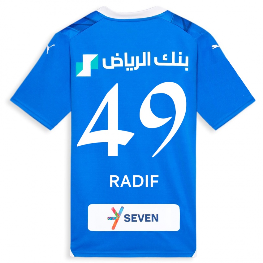 Dámské Abdullah Radif #49 Modrý Domů Hráčské Dresy 2023/24 Dres