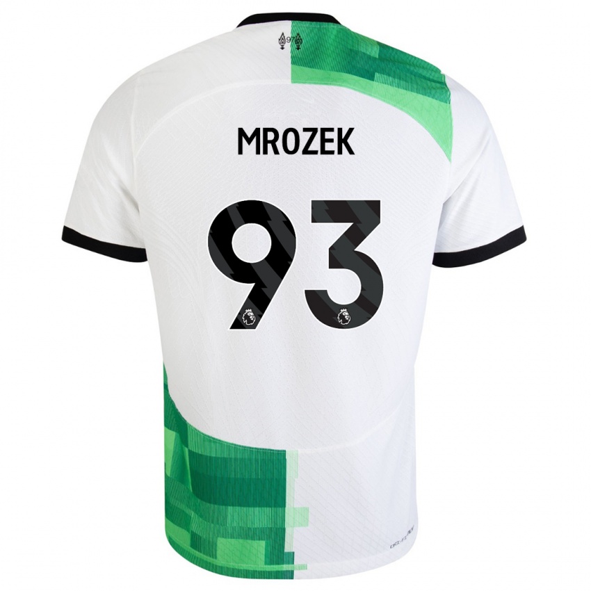 Dámské Fabian Mrozek #93 Bílá Zelená Daleko Hráčské Dresy 2023/24 Dres