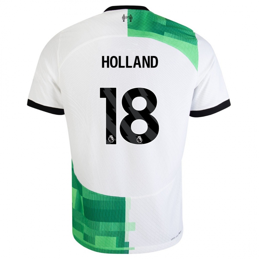 Dámské Ceri Holland #18 Bílá Zelená Daleko Hráčské Dresy 2023/24 Dres