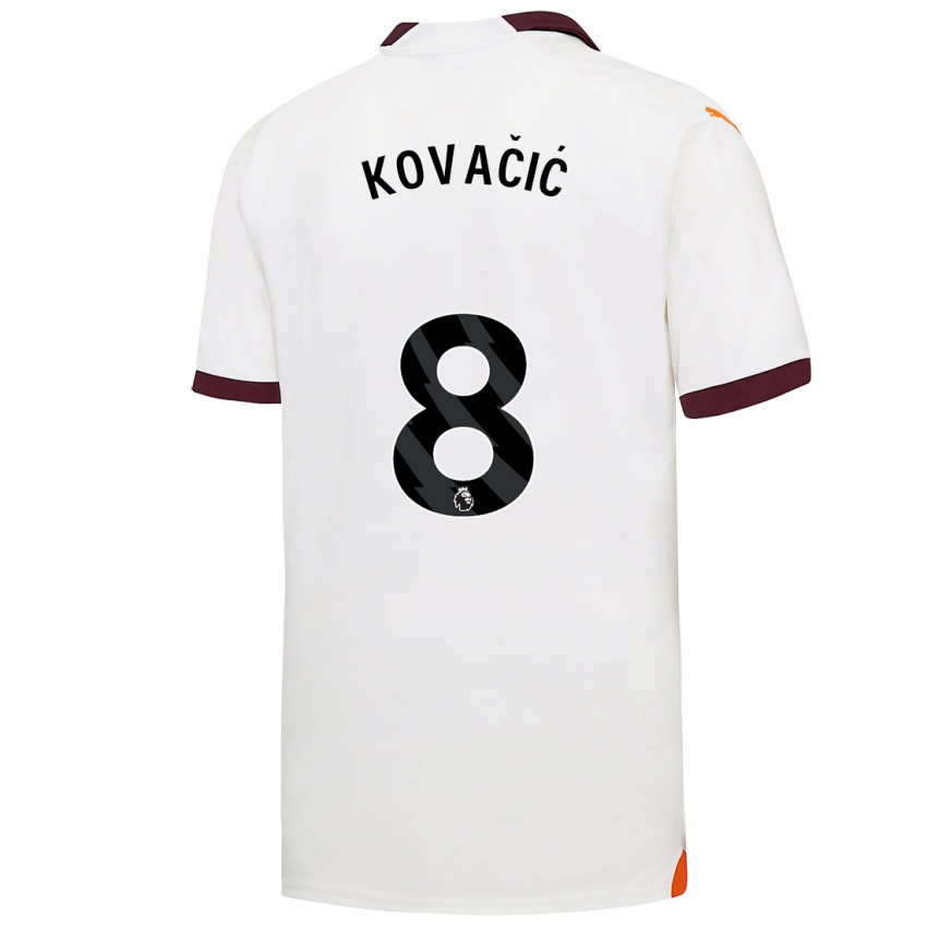 Dámské Mateo Kovacic #8 Bílý Daleko Hráčské Dresy 2023/24 Dres