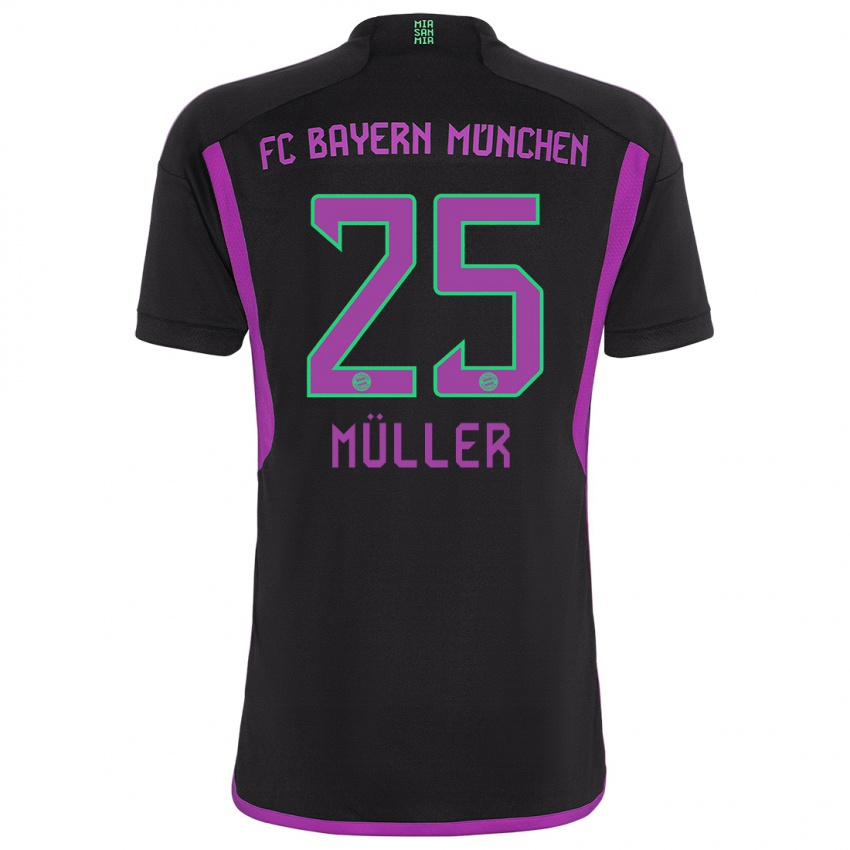 Dámské Thomas Muller #25 Černá Daleko Hráčské Dresy 2023/24 Dres