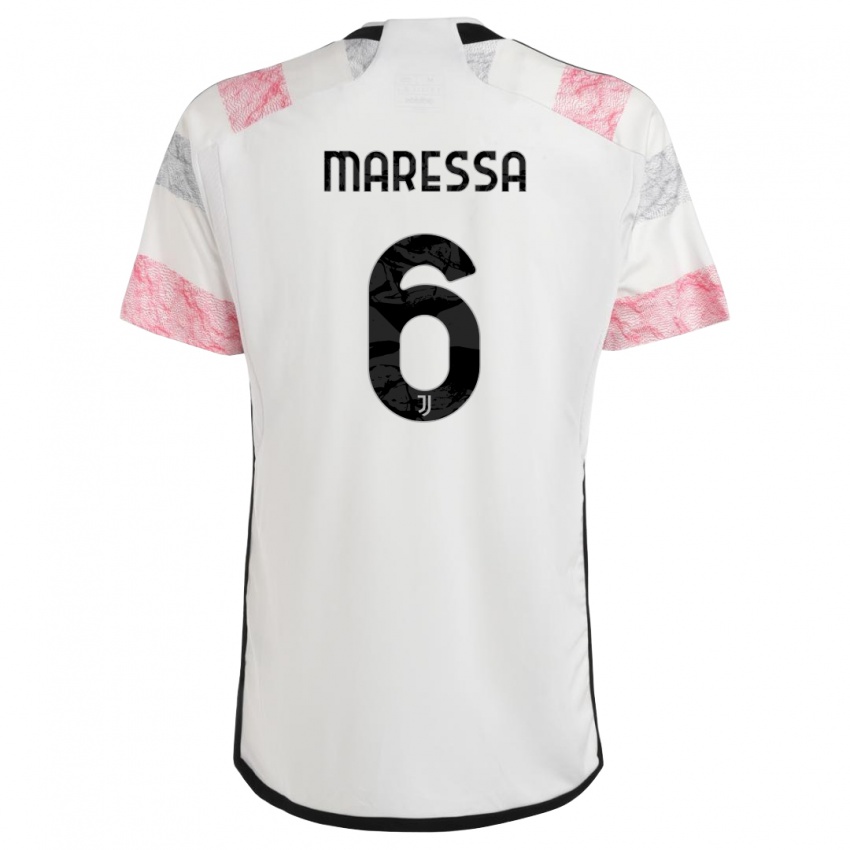 Dámské Tommaso Maressa #6 Bílá Růžová Daleko Hráčské Dresy 2023/24 Dres