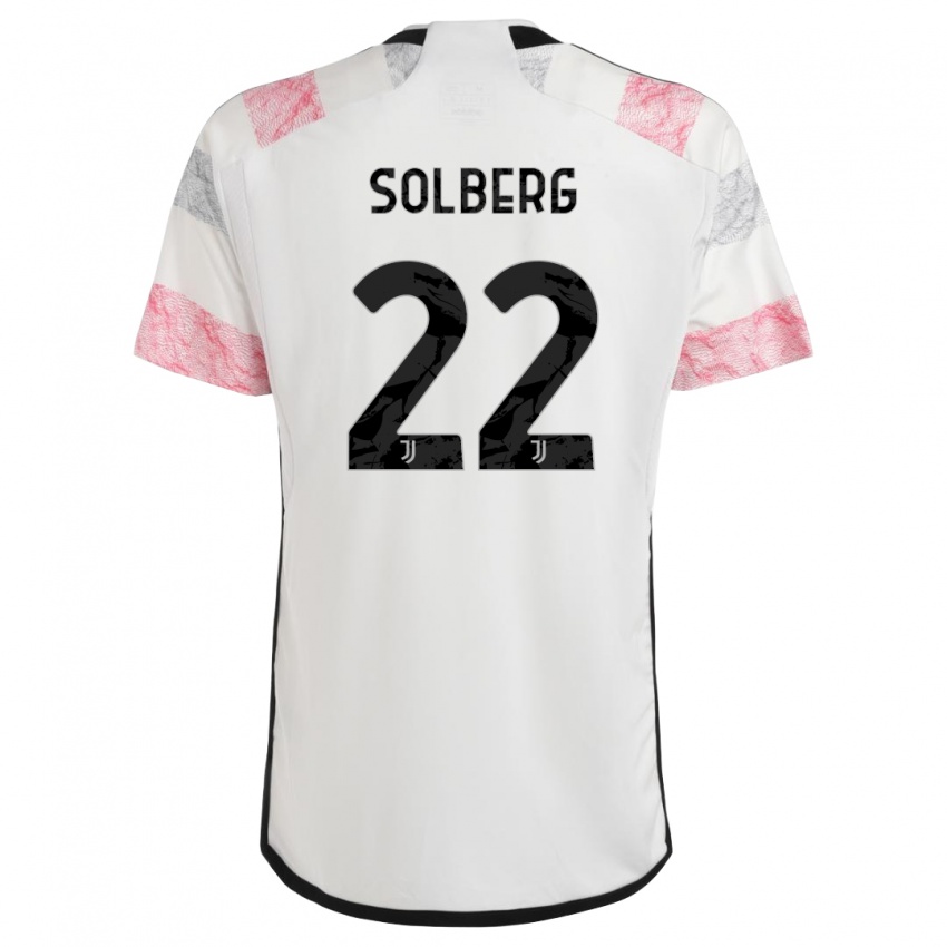 Dámské Elias Solberg #22 Bílá Růžová Daleko Hráčské Dresy 2023/24 Dres