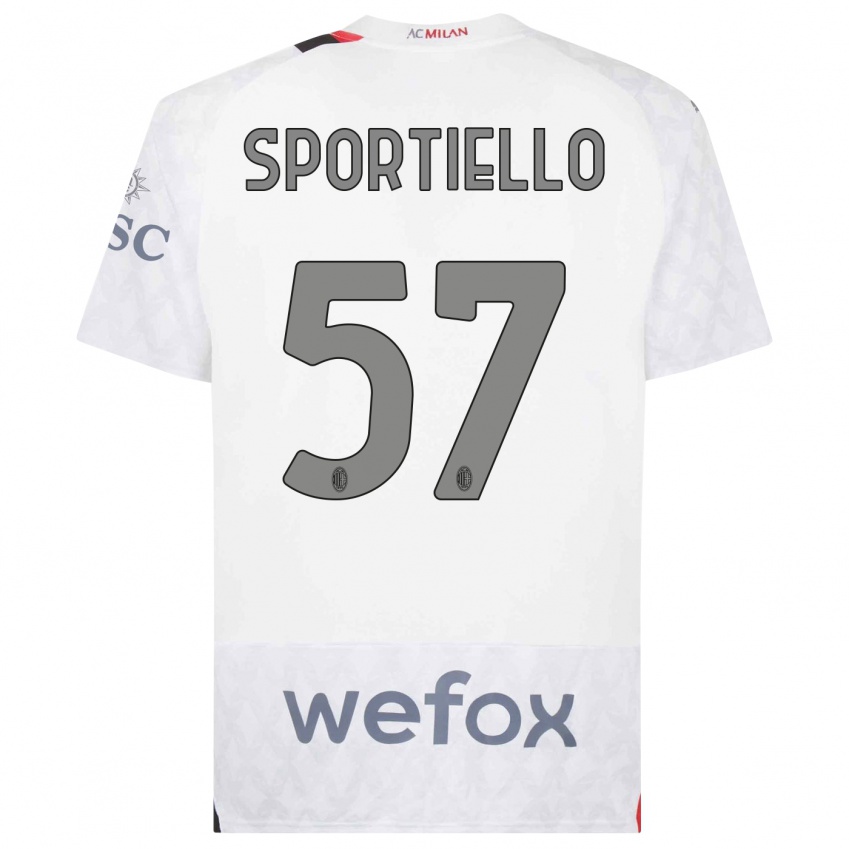 Dámské Marco Sportiello #57 Bílý Daleko Hráčské Dresy 2023/24 Dres