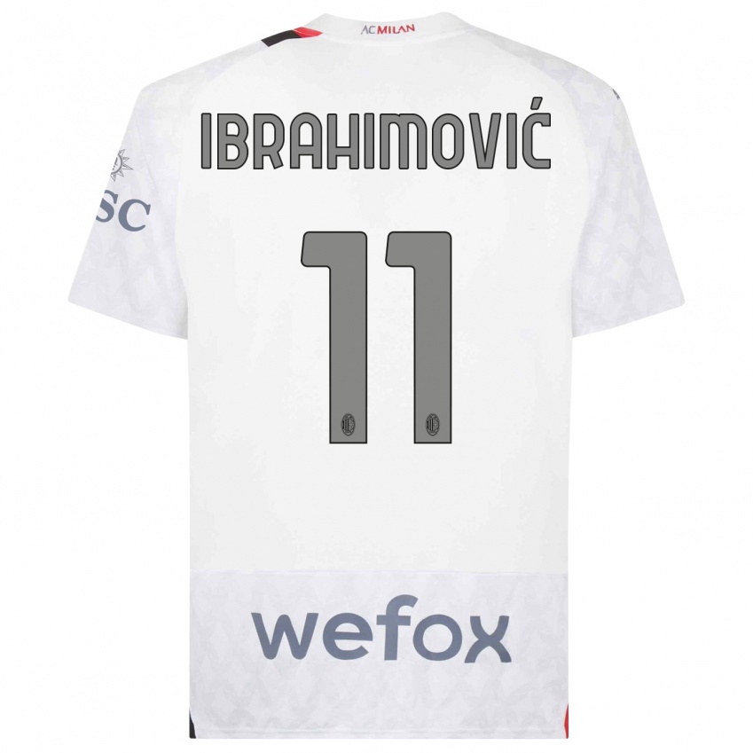 Dámské Zlatan Ibrahimovic #11 Bílý Daleko Hráčské Dresy 2023/24 Dres
