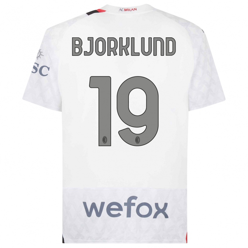 Dámské Lukas Bjorklund #19 Bílý Daleko Hráčské Dresy 2023/24 Dres