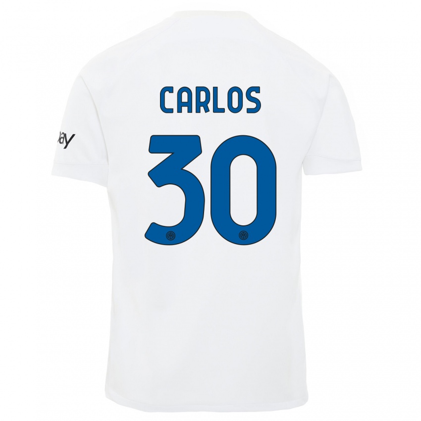 Dámské Carlos Augusto #30 Bílý Daleko Hráčské Dresy 2023/24 Dres