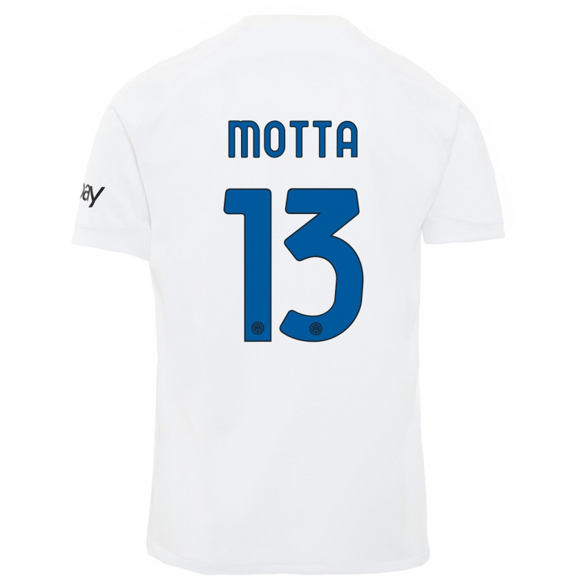 Dámské Matteo Motta #13 Bílý Daleko Hráčské Dresy 2023/24 Dres