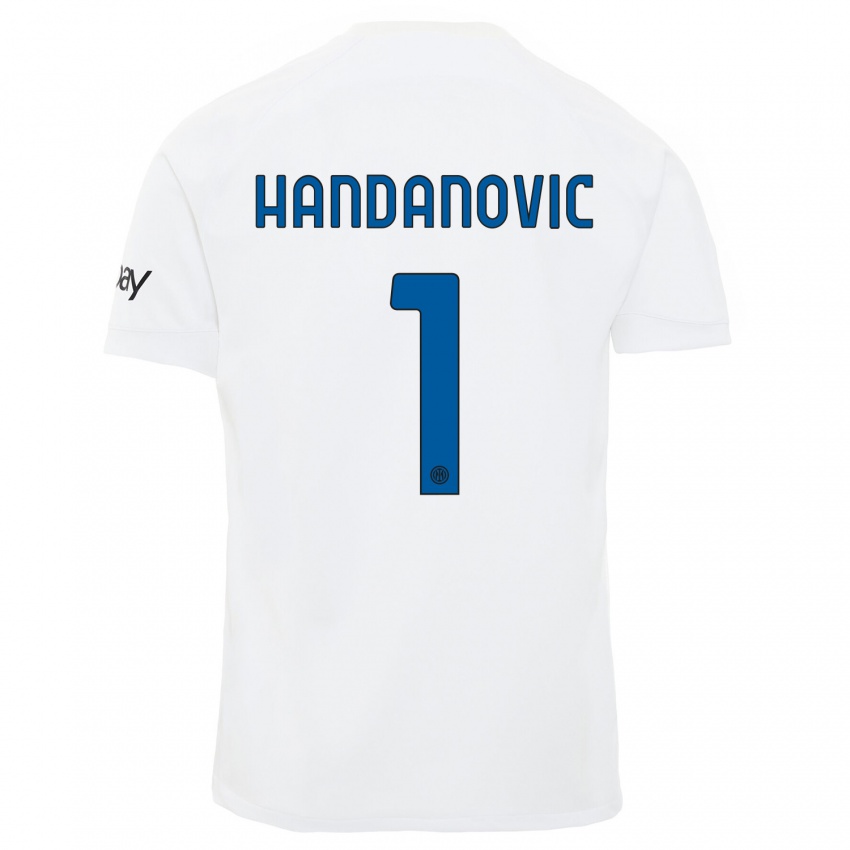 Dámské Samir Handanovic #1 Bílý Daleko Hráčské Dresy 2023/24 Dres