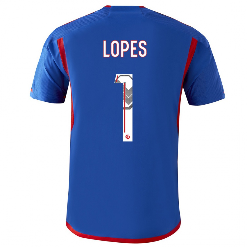 Dámské Anthony Lopes #1 Modrá Červená Daleko Hráčské Dresy 2023/24 Dres