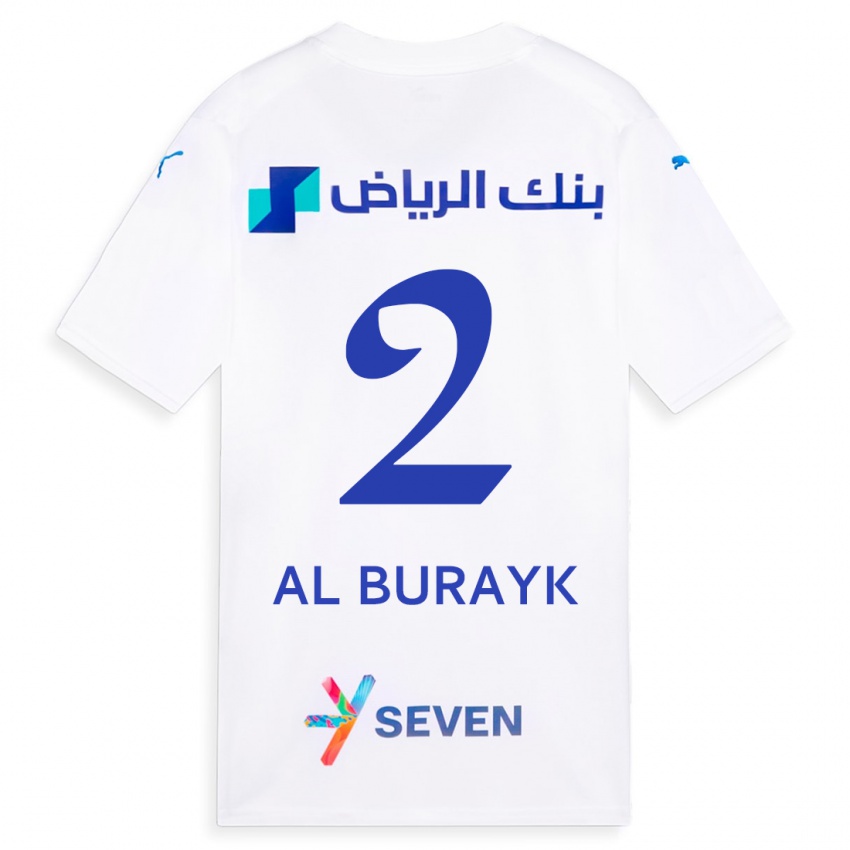 Dámské Mohammed Al-Burayk #2 Bílý Daleko Hráčské Dresy 2023/24 Dres