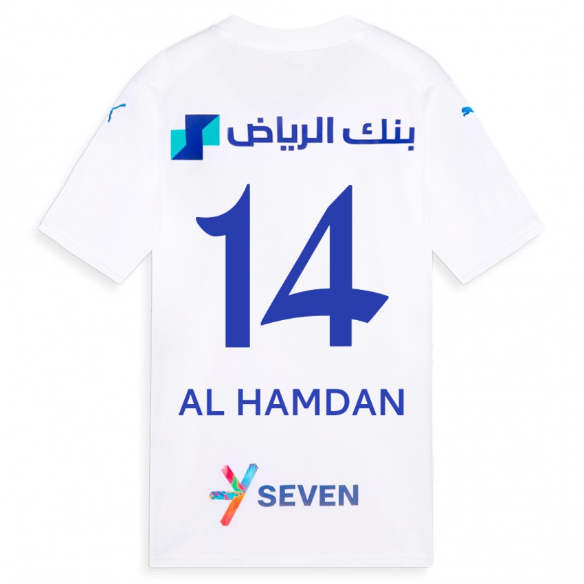 Dámské Abdullah Al-Hamdan #14 Bílý Daleko Hráčské Dresy 2023/24 Dres