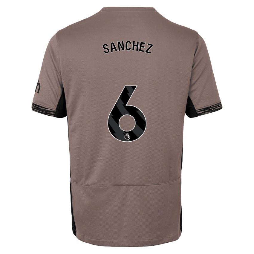 Dámské Davinson Sanchez #6 Tmavě Béžová Třetí Hráčské Dresy 2023/24 Dres