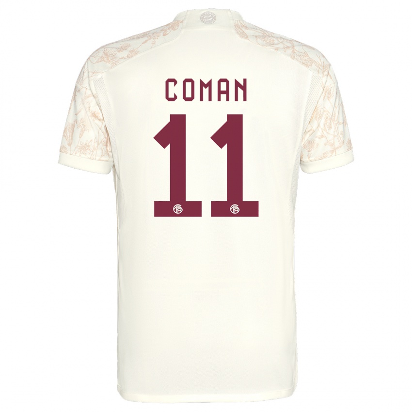 Dámské Kingsley Coman #11 Off White Třetí Hráčské Dresy 2023/24 Dres