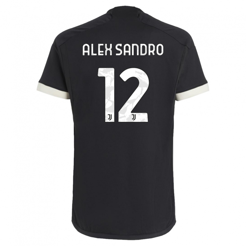 Dámské Alex Sandro #12 Černá Třetí Hráčské Dresy 2023/24 Dres