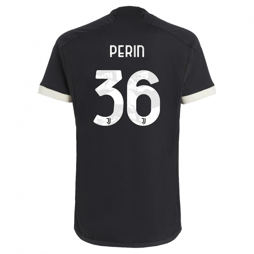 Dámské Mattia Perin #36 Černá Třetí Hráčské Dresy 2023/24 Dres