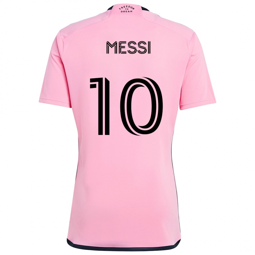 Dětské Lionel Messi #10 Růžový Domů Hráčské Dresy 2024/25 Dres