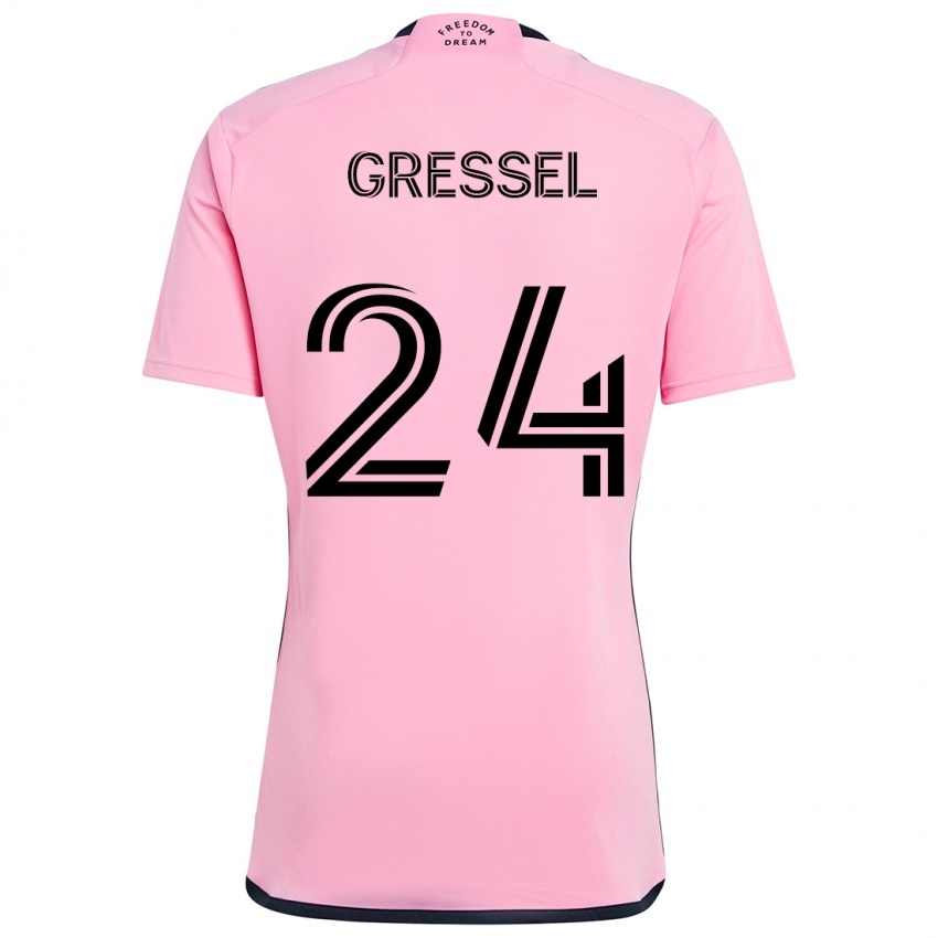 Dětské Julian Gressel #24 Růžový Domů Hráčské Dresy 2024/25 Dres