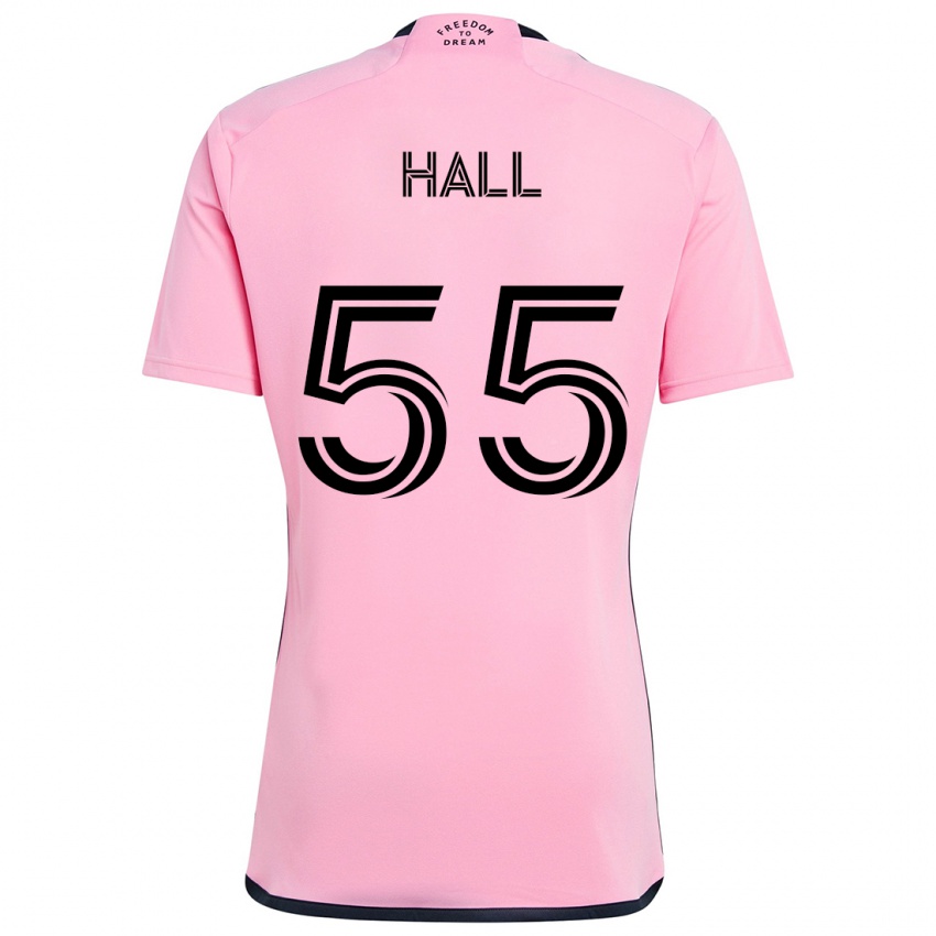 Dětské Tyler Hall #55 Růžový Domů Hráčské Dresy 2024/25 Dres