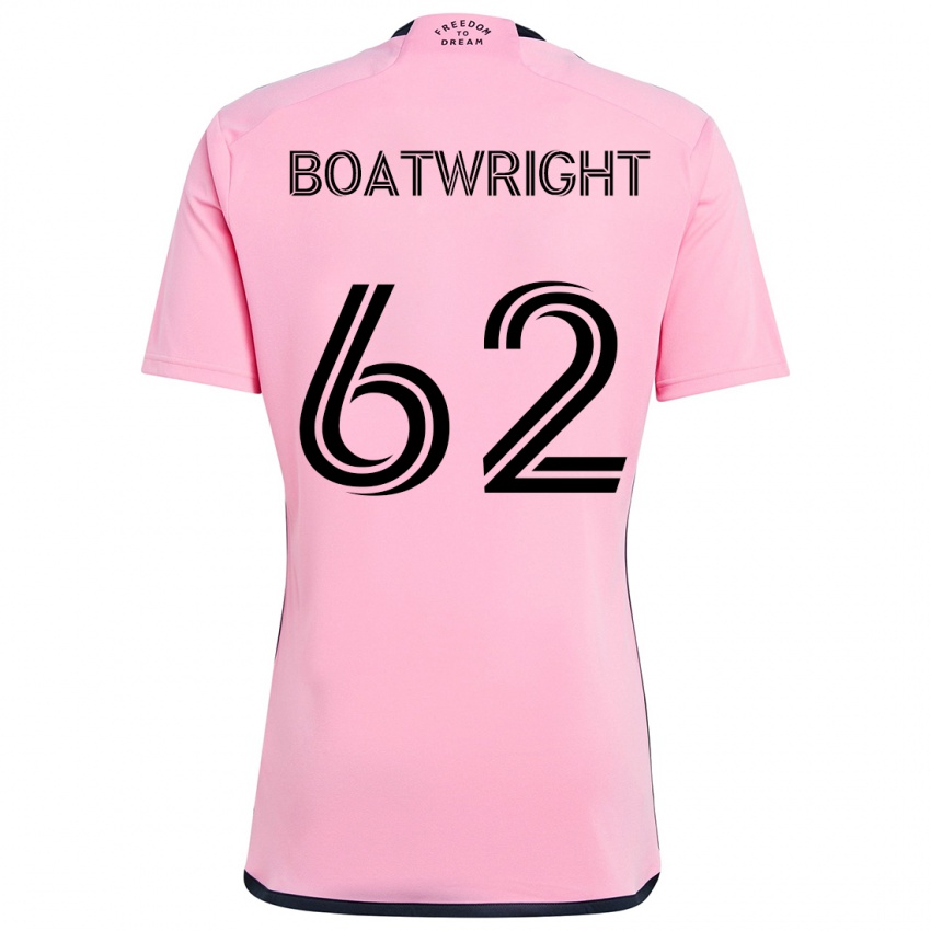 Dětské Israel Boatwright #62 Růžový Domů Hráčské Dresy 2024/25 Dres