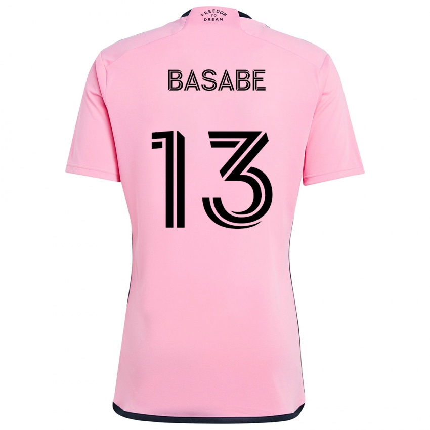 Dětské Samuel Basabe #13 Růžový Domů Hráčské Dresy 2024/25 Dres