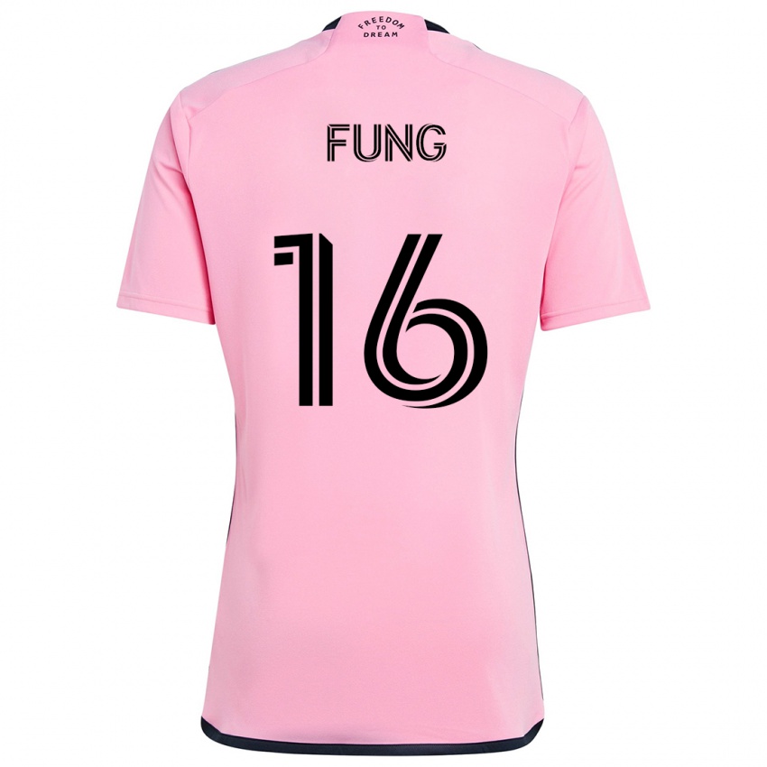 Dětské Victor Fung #16 Růžový Domů Hráčské Dresy 2024/25 Dres