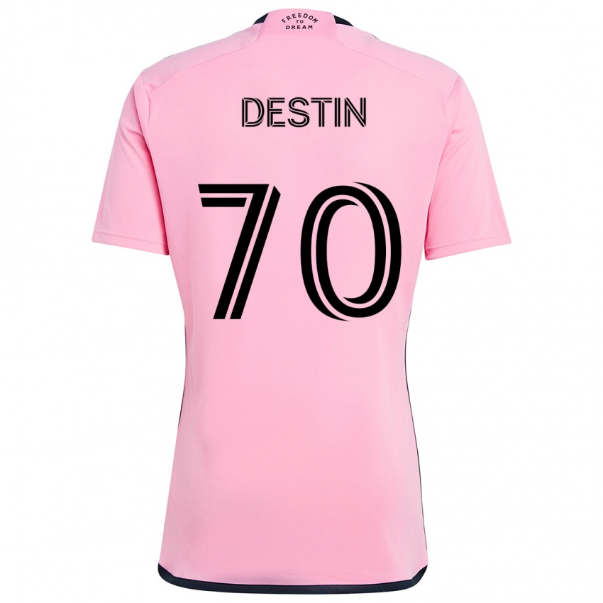 Dětské Bryan Destin #70 Růžový Domů Hráčské Dresy 2024/25 Dres