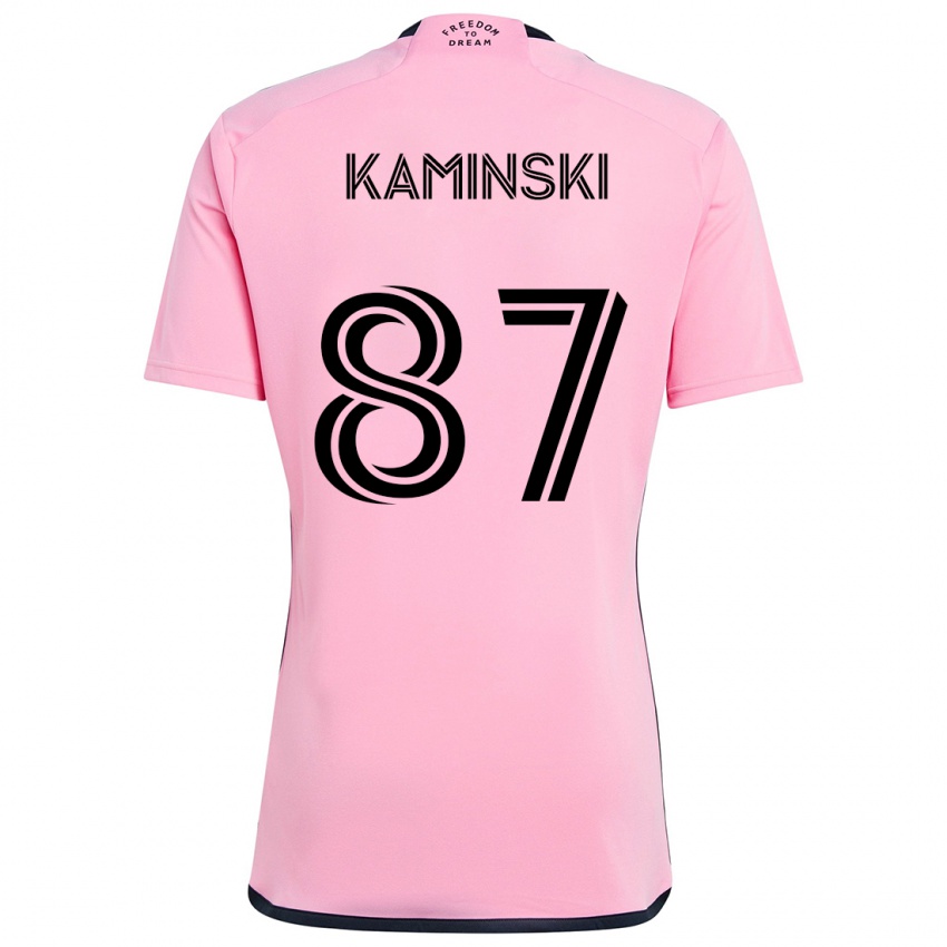 Dětské Brett Kaminski #87 Růžový Domů Hráčské Dresy 2024/25 Dres