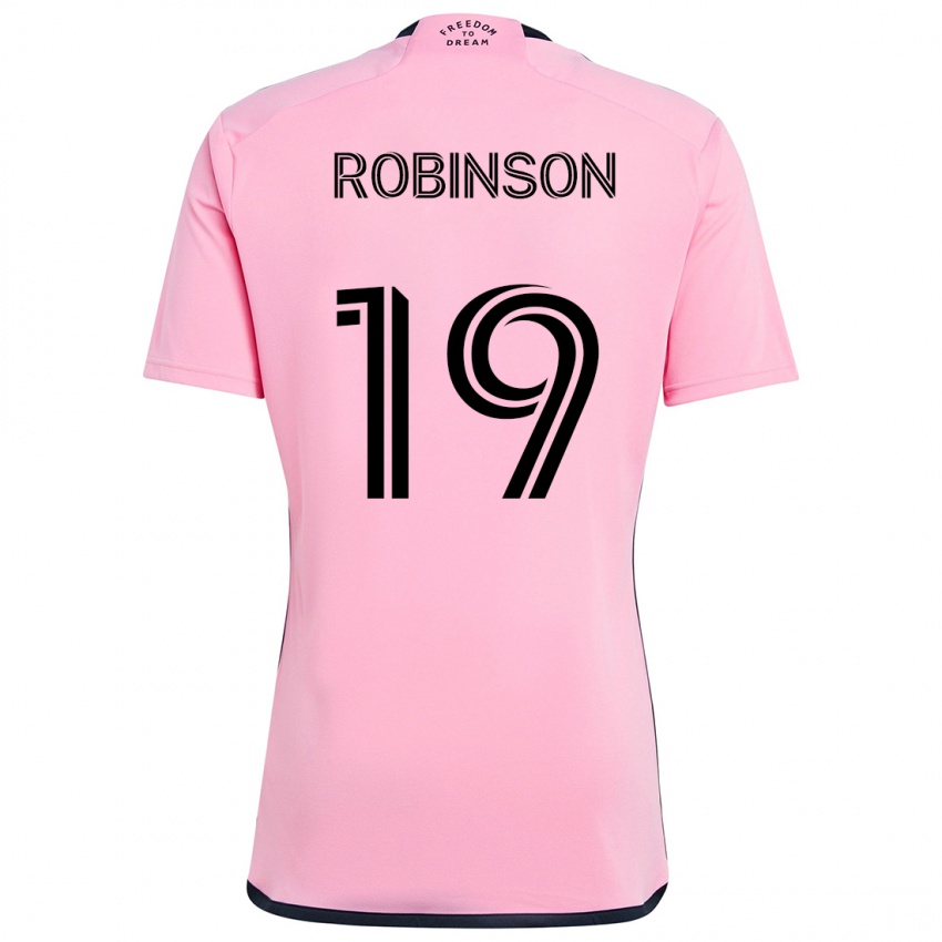 Dětské Robbie Robinson #19 Růžový Domů Hráčské Dresy 2024/25 Dres