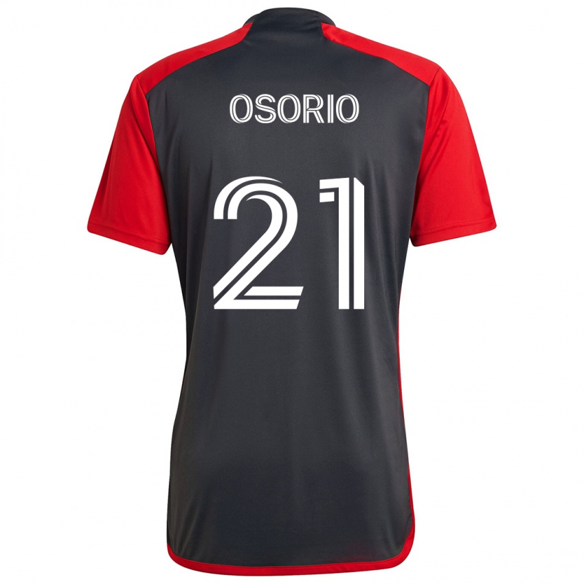 Dětské Jonathan Osorio #21 Šedá Červená Domů Hráčské Dresy 2024/25 Dres