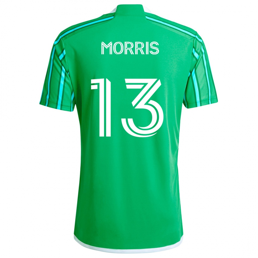 Dětské Jordan Morris #13 Zelená Bílá Domů Hráčské Dresy 2024/25 Dres