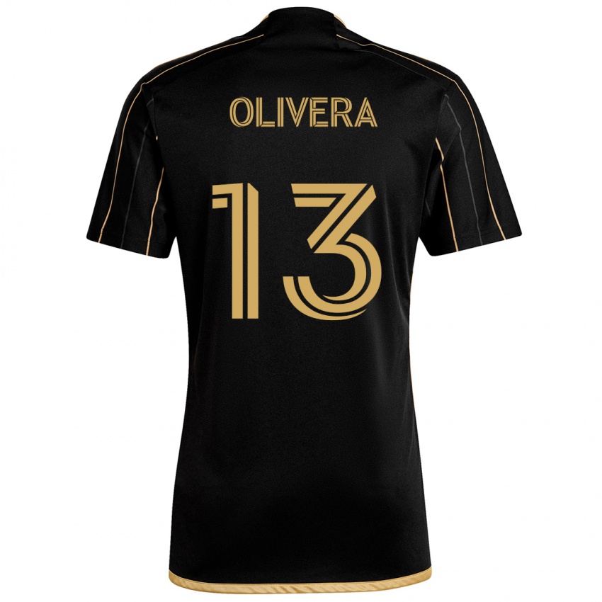 Dětské Cristian Olivera #13 Černé Zlato Domů Hráčské Dresy 2024/25 Dres