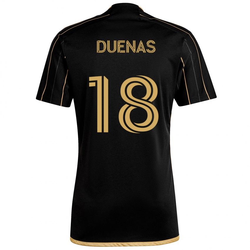 Dětské Érik Dueñas #18 Černé Zlato Domů Hráčské Dresy 2024/25 Dres