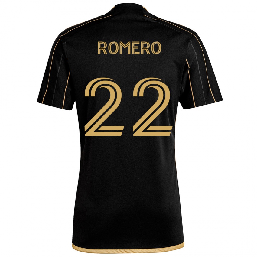 Dětské Abraham Romero #22 Černé Zlato Domů Hráčské Dresy 2024/25 Dres